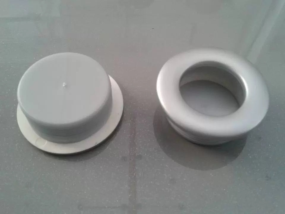 Maner Ingropat Rotund Plastic Aluminiu